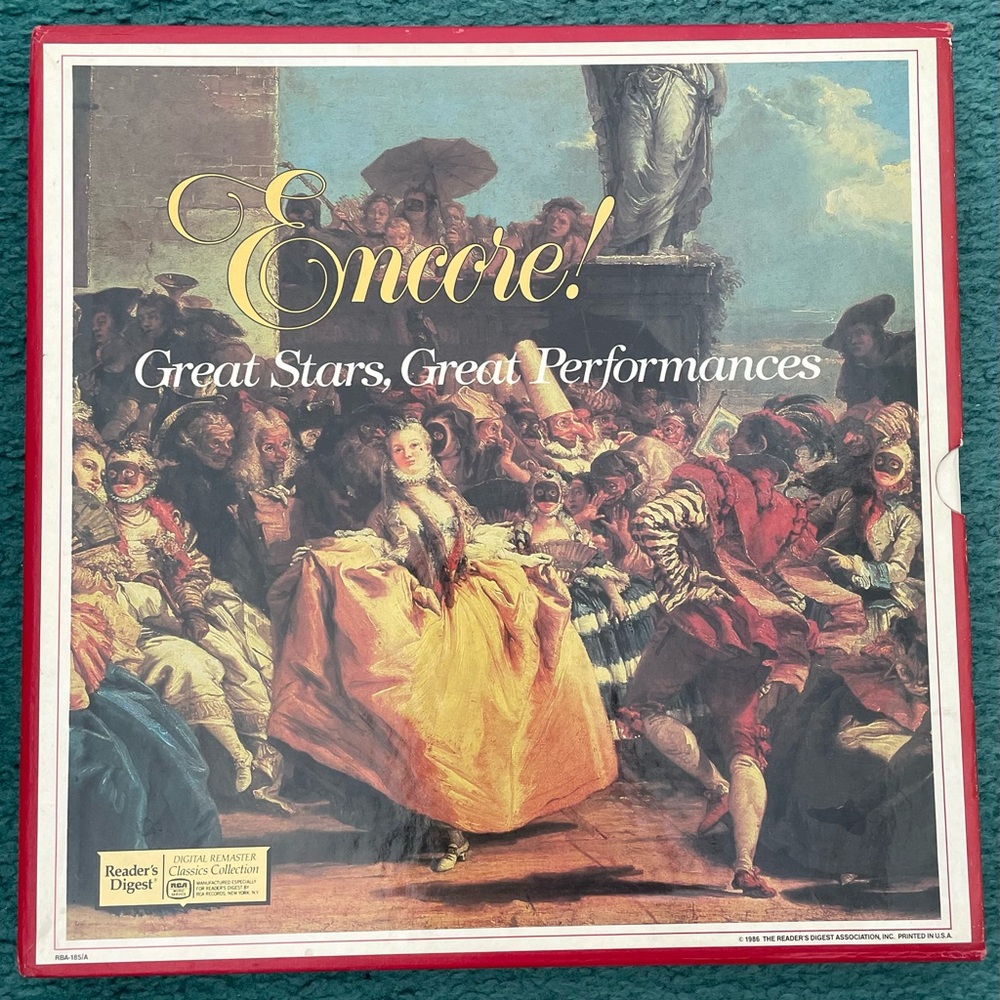 Encore Great Stars, Great Performances Readers Digest Vintage 8xLP Box set Vinyl